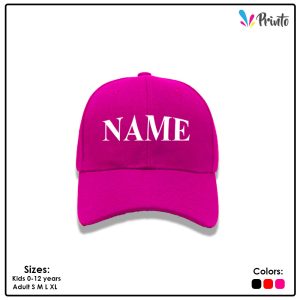 Customized Name Cap - Pink