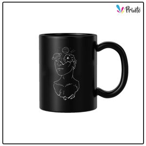 Black Abstract Mug - Design 11
