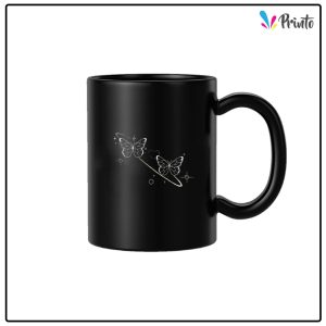 Black Abstract Mug - Design 03