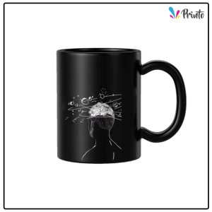 Black Abstract Mug - Design 05