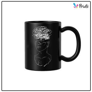 Black Abstract Mug - Design 06