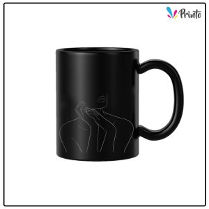 Black Abstract Mug - Design 09