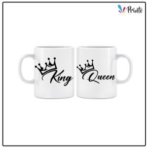 White Couple Mugs - Design 02