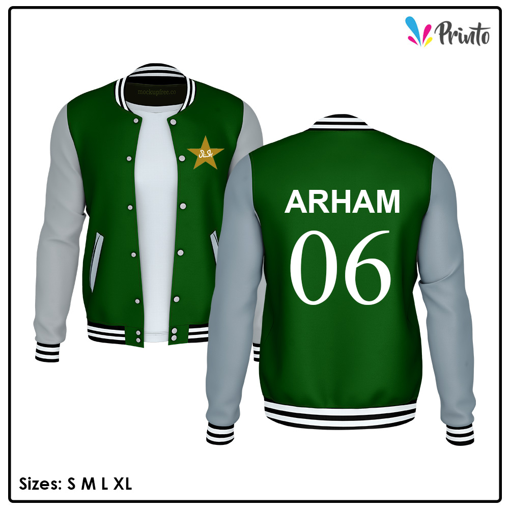 Customized Name Cricket Varsity Jacket