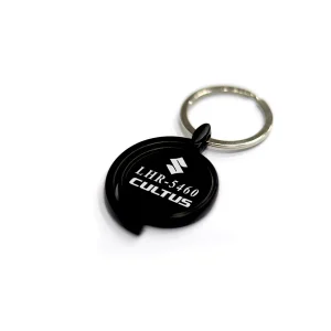 Number Plate Black Matt Slingshot Keychain