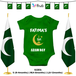 Custom Name 1st Azadi Romper